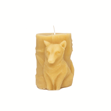 Beeswax Candle-wolf